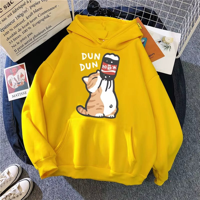 Vintage 90s Cartoon Cat Hoodie
