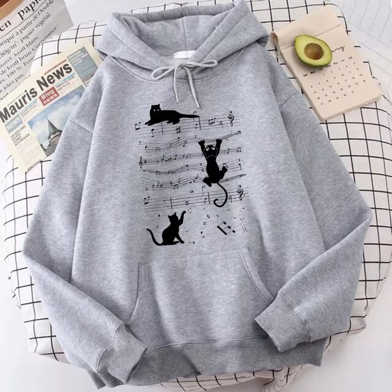 Y2K Aesthetic Kawaii Cat Hoodie