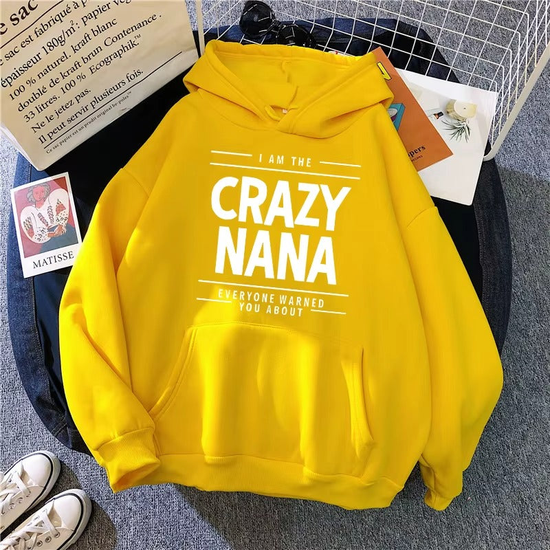 Vintage Crazy Nana Graphic Hoodie