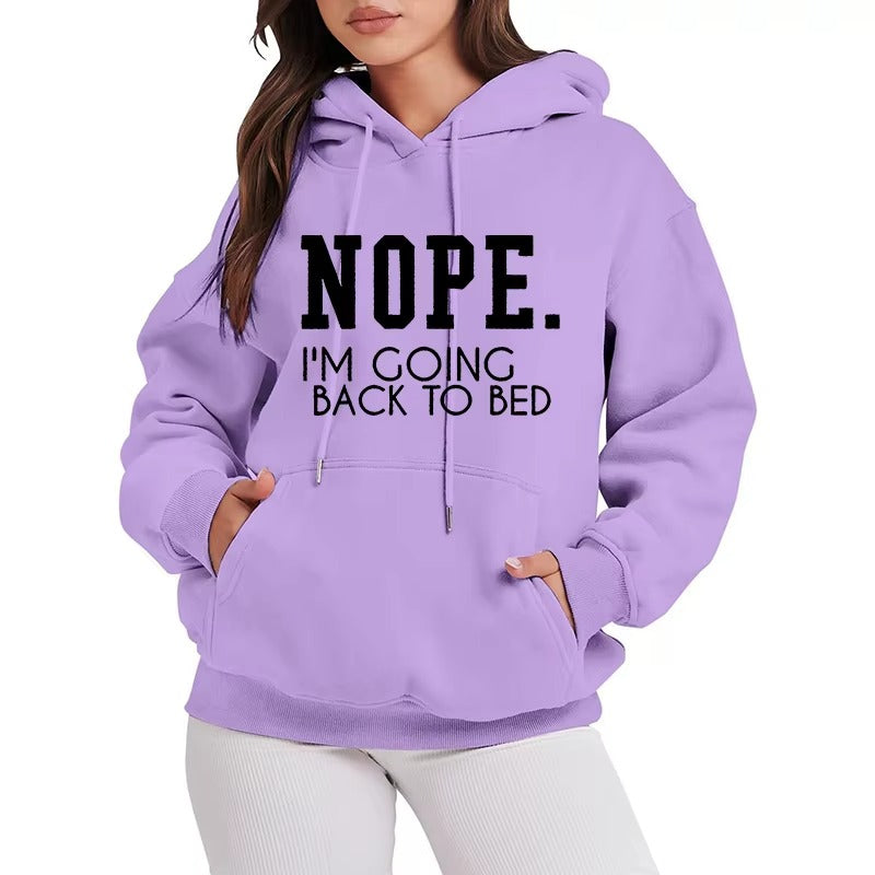 "I'm Coming To Bed" Print Women's Hoodie