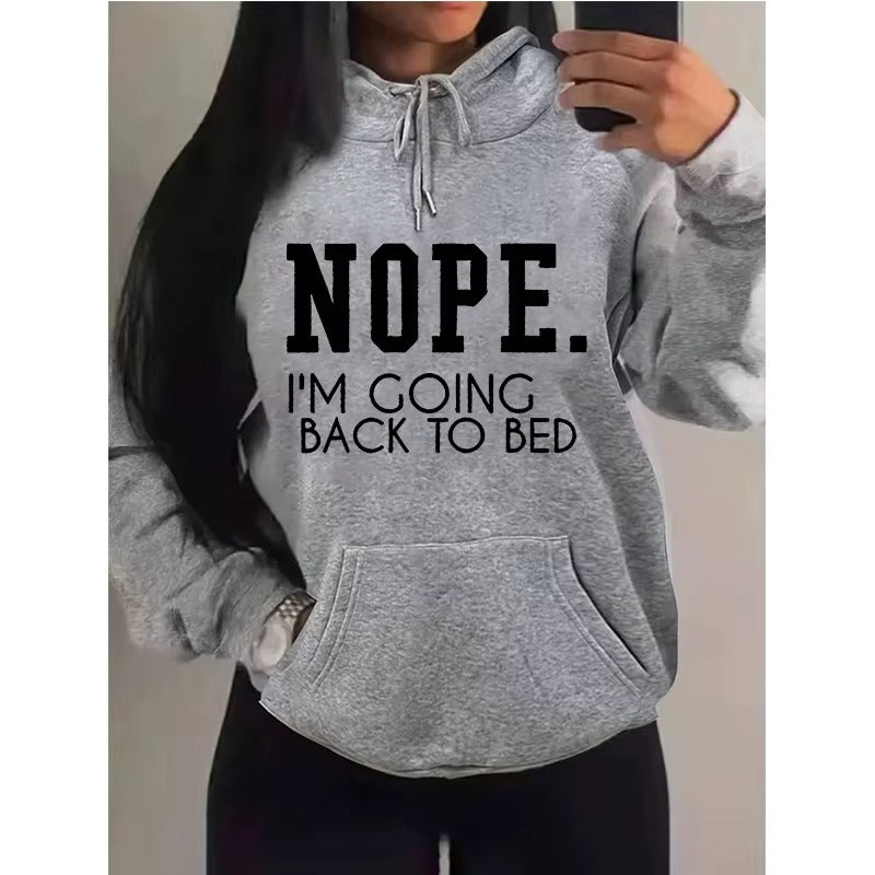 "I'm Coming To Bed" Print Women's Hoodie