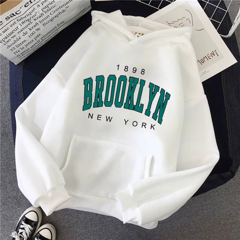 Vintage Brooklyn Graphic Hoodie Women's