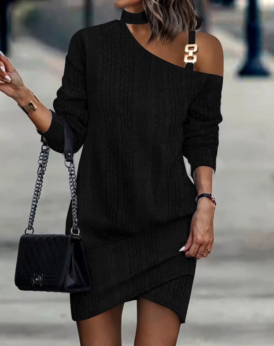 Mini A-Line Sweater Dress