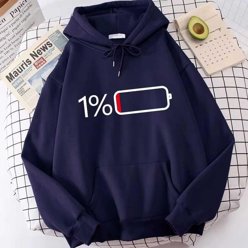 Women's 'Battery Low' Graphic Hoodie