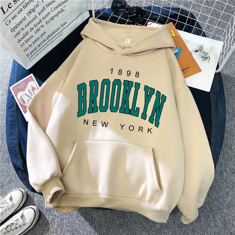 Vintage Brooklyn Graphic Hoodie Women's