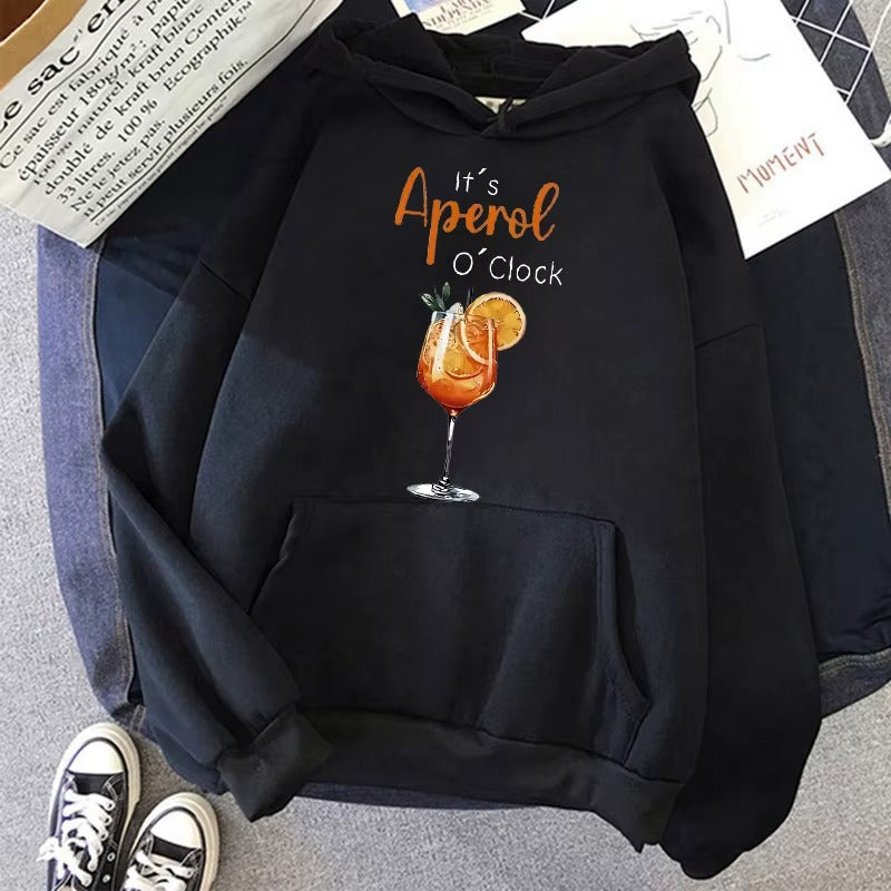 Vintage Aperol O'Clock Graphic Hoodie