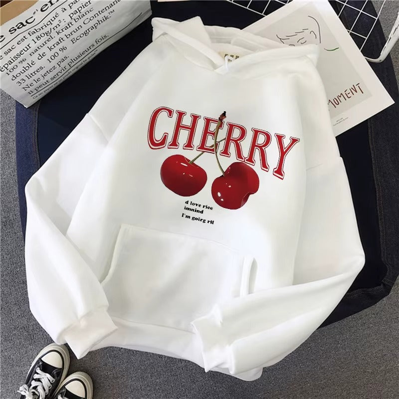 Cherry Love Y2K Gothic Hoodie
