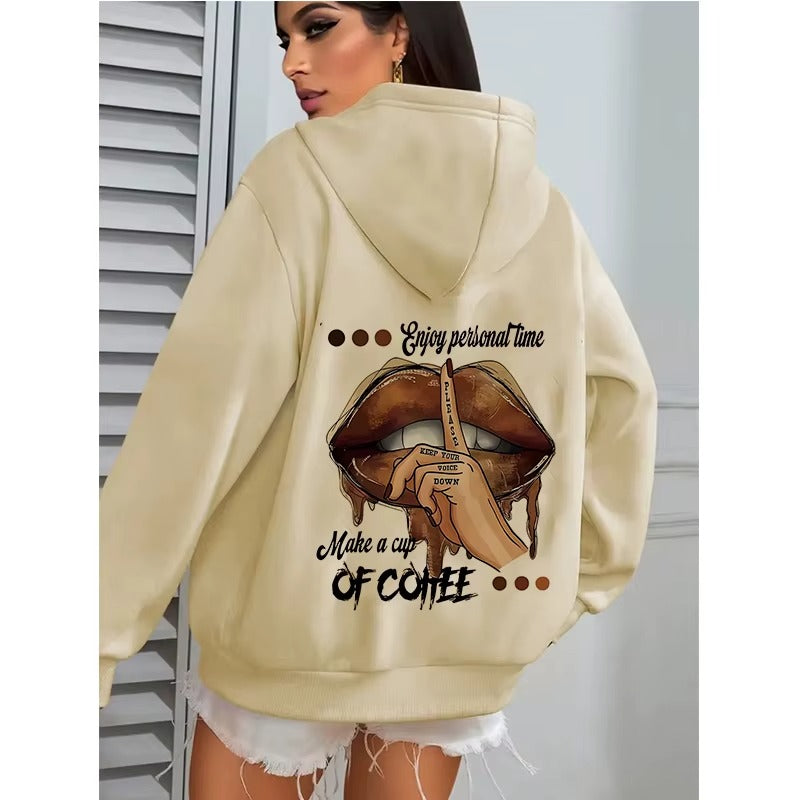 Women's Coffee Lover Graphic Hoodie
