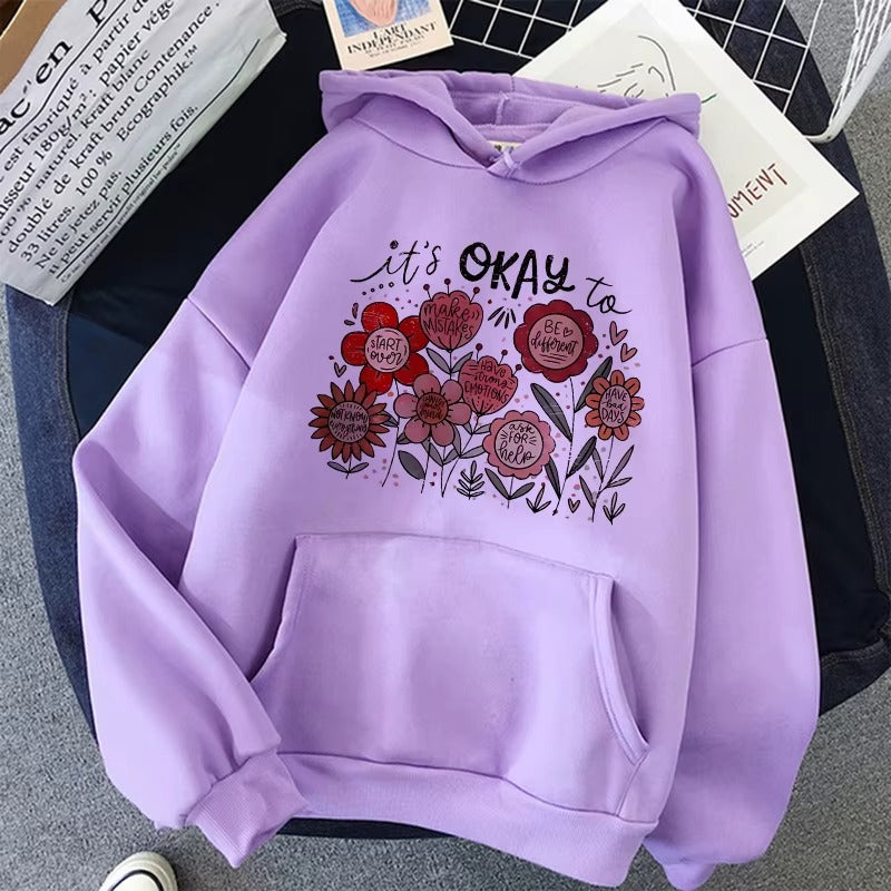 The Vintage Y2K Hoodie: Ditsy Floral & Letters