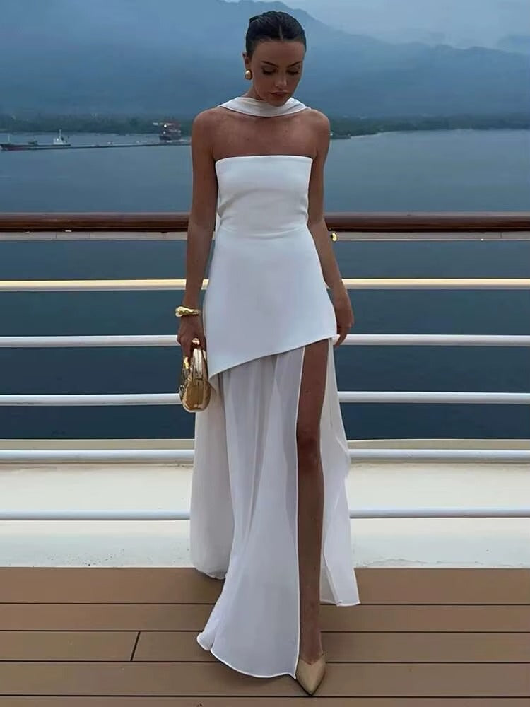 Karen Strapless Sexy Maxi Dress