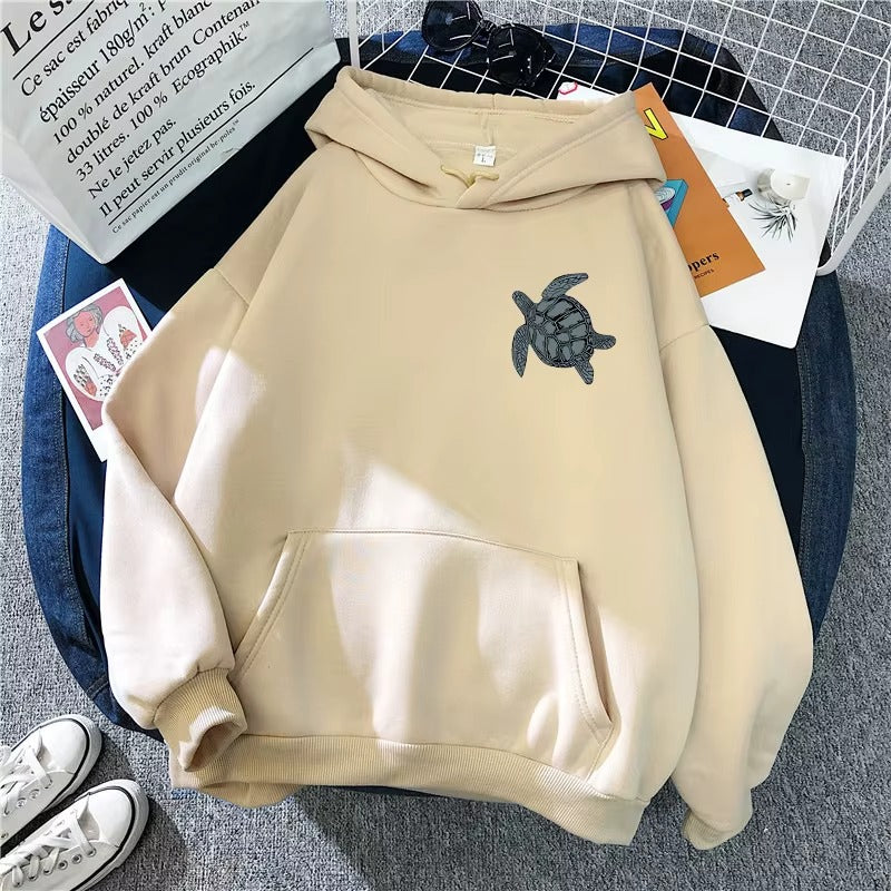 Women's Hoodie Sea Turtle Print