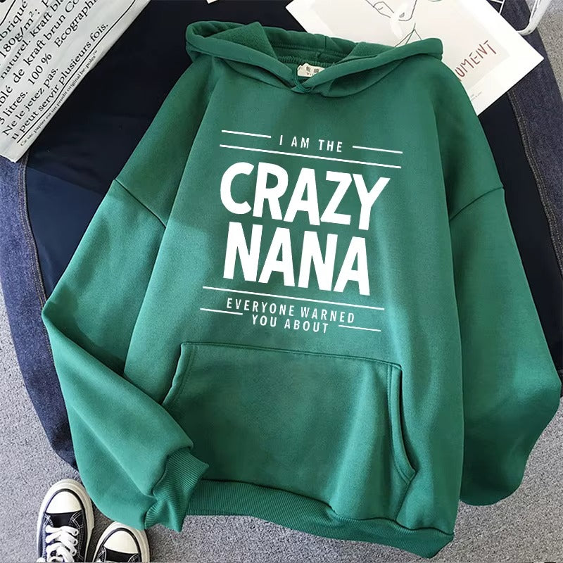 Vintage Crazy Nana Graphic Hoodie