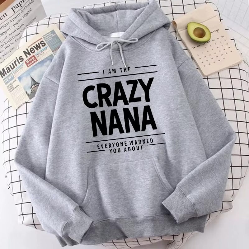 Vintage Crazy Nana Graphic Hoodie