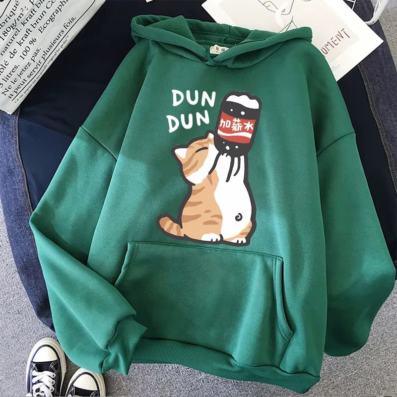 Vintage 90s Cartoon Cat Hoodie