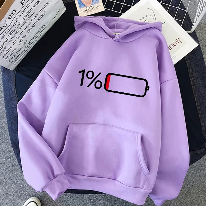 Women's 'Battery Low' Graphic Hoodie