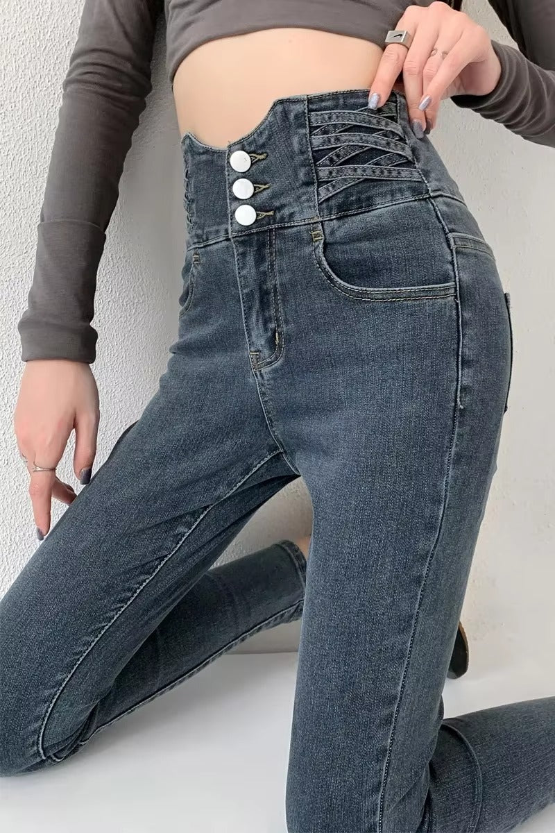 Y2K High Waist Skinny Jeans
