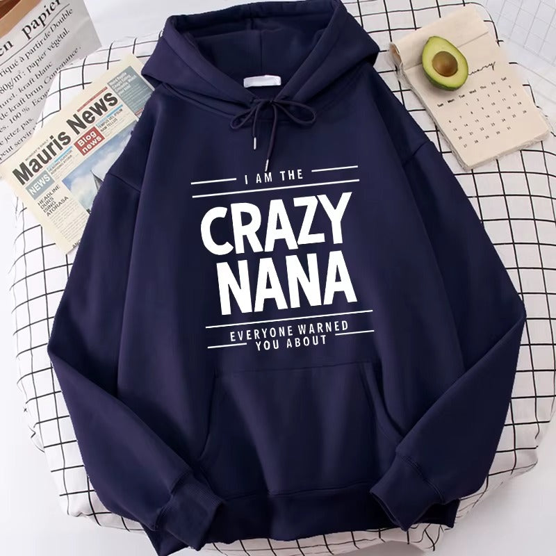 Vintage Crazy Nana Graphic Hoodie