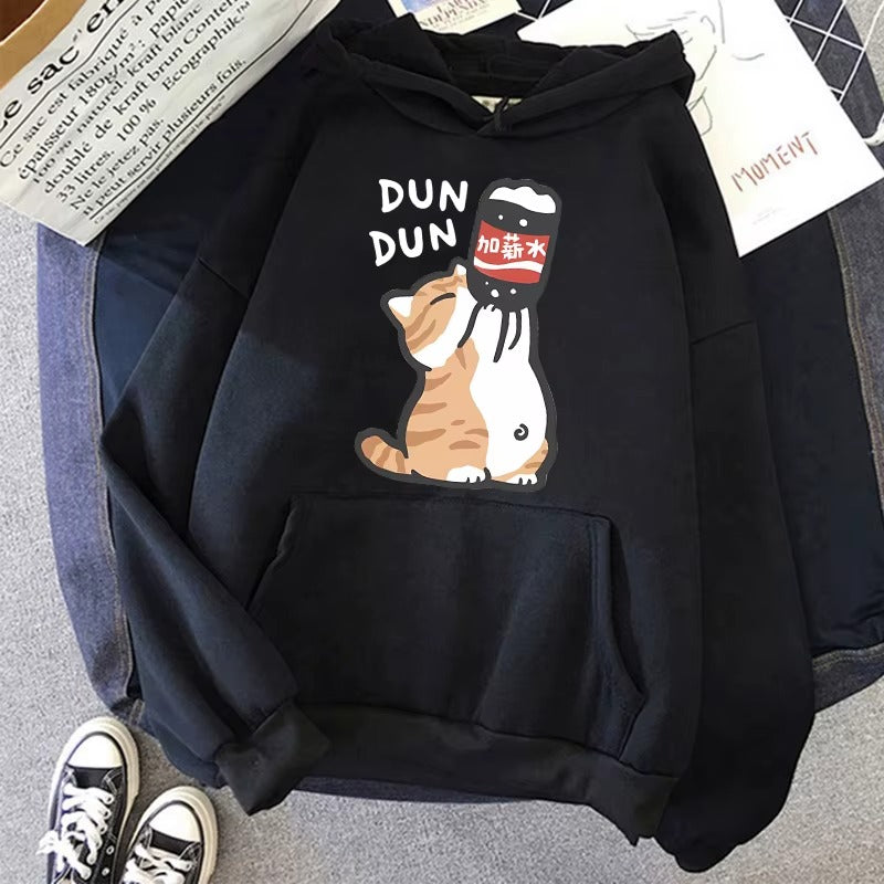 Vintage 90s Cartoon Cat Hoodie