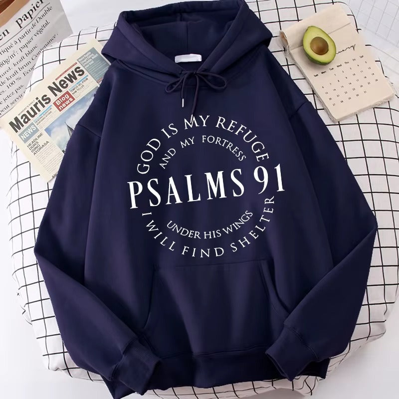 Casual Long Sleeve Graphic Hooded Sweatshirt