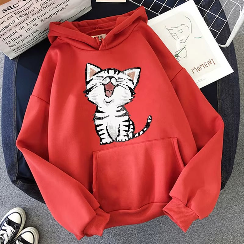 Purrfect 90s Vibes Hoodie