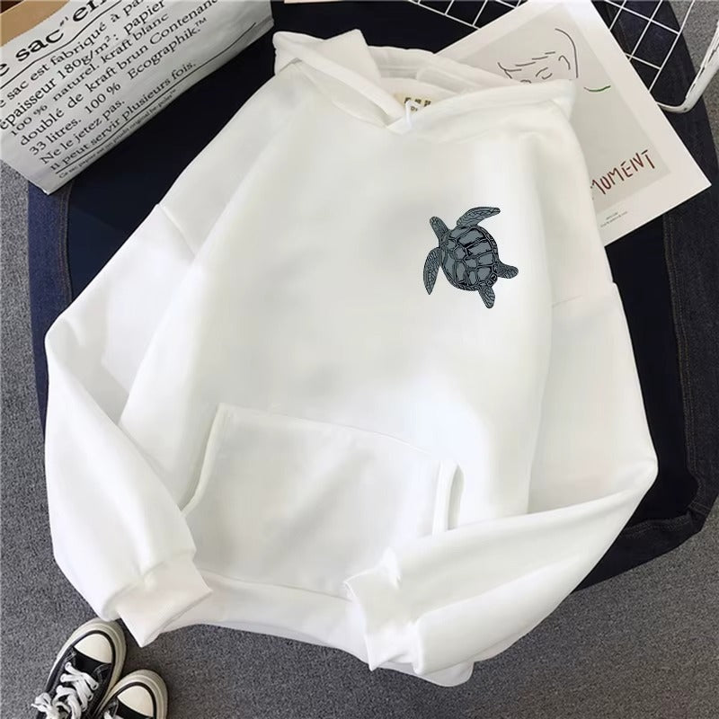 Women's Hoodie Sea Turtle Print