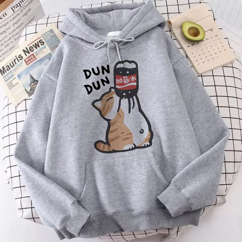 Vintage 90s Cartoon Cat Hoodie