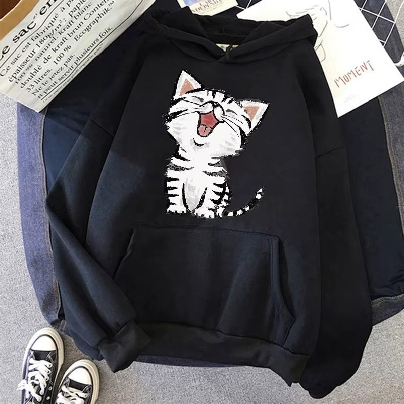 Purrfect 90s Vibes Hoodie