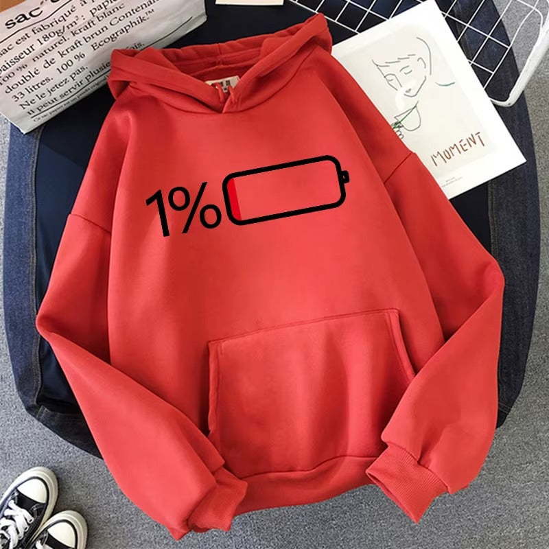 Women's 'Battery Low' Graphic Hoodie