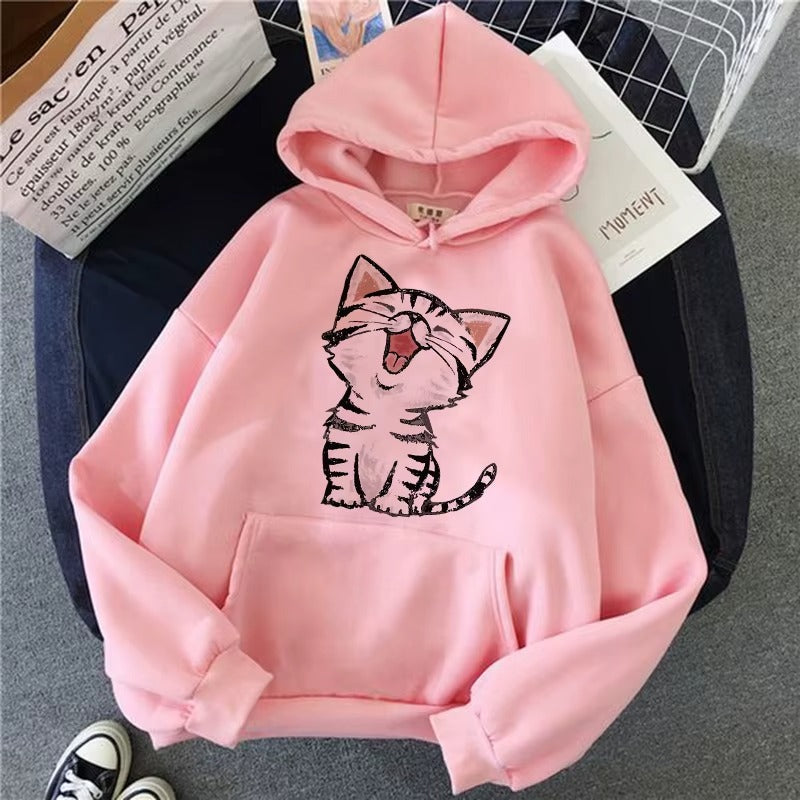 Purrfect 90s Vibes Hoodie