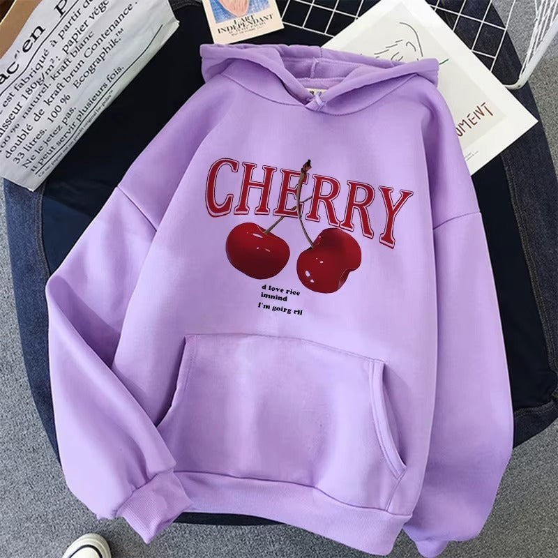 Cherry Love Y2K Gothic Hoodie