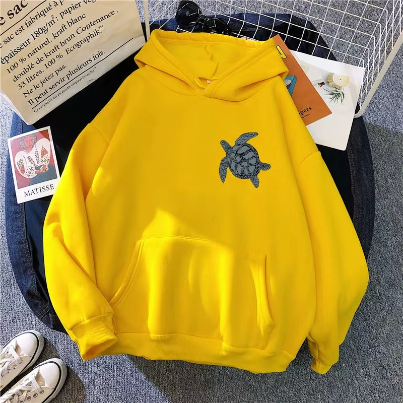 Women's Hoodie Sea Turtle Print
