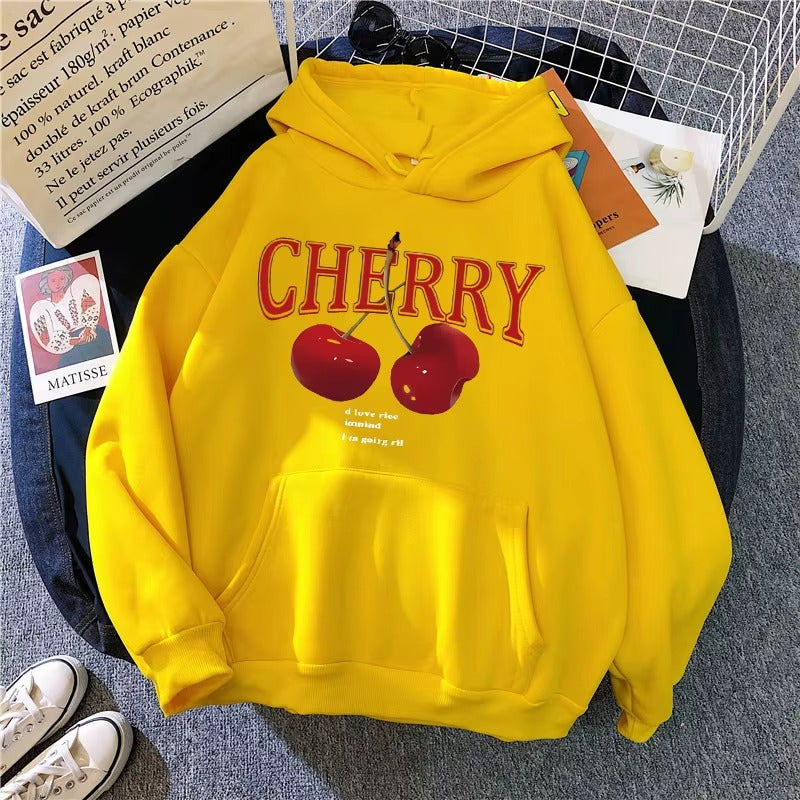 Cherry Love Y2K Gothic Hoodie