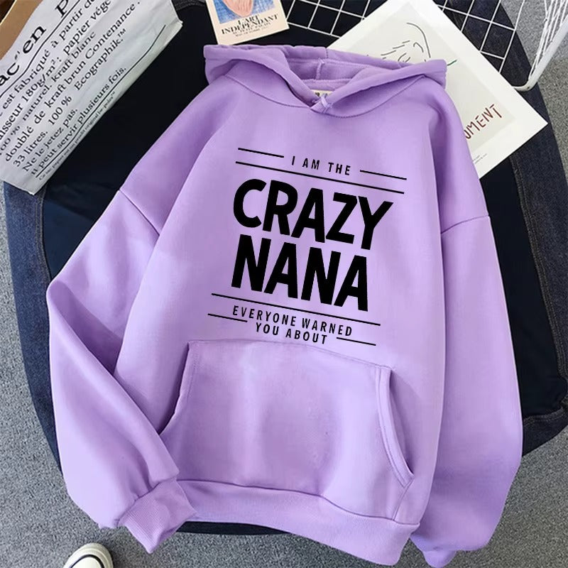 Vintage Crazy Nana Graphic Hoodie