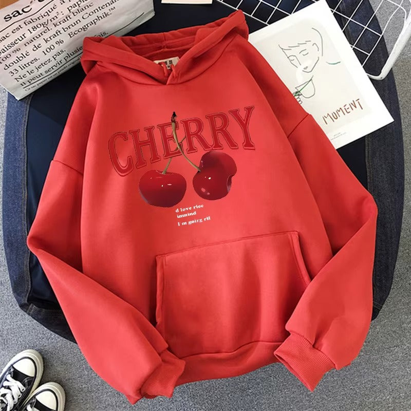 Cherry Love Y2K Gothic Hoodie