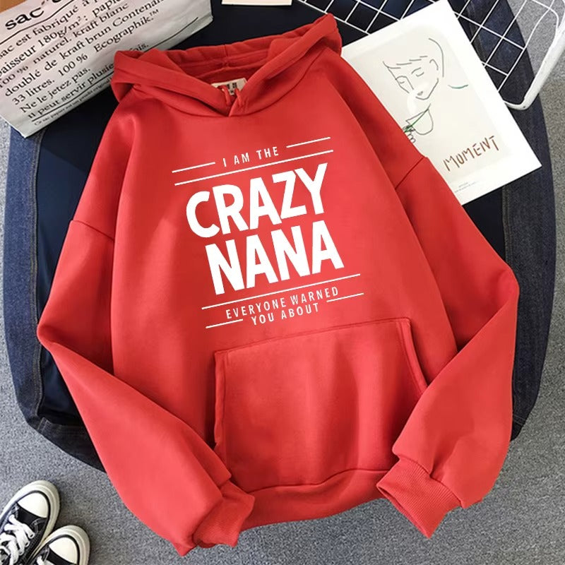 Vintage Crazy Nana Graphic Hoodie