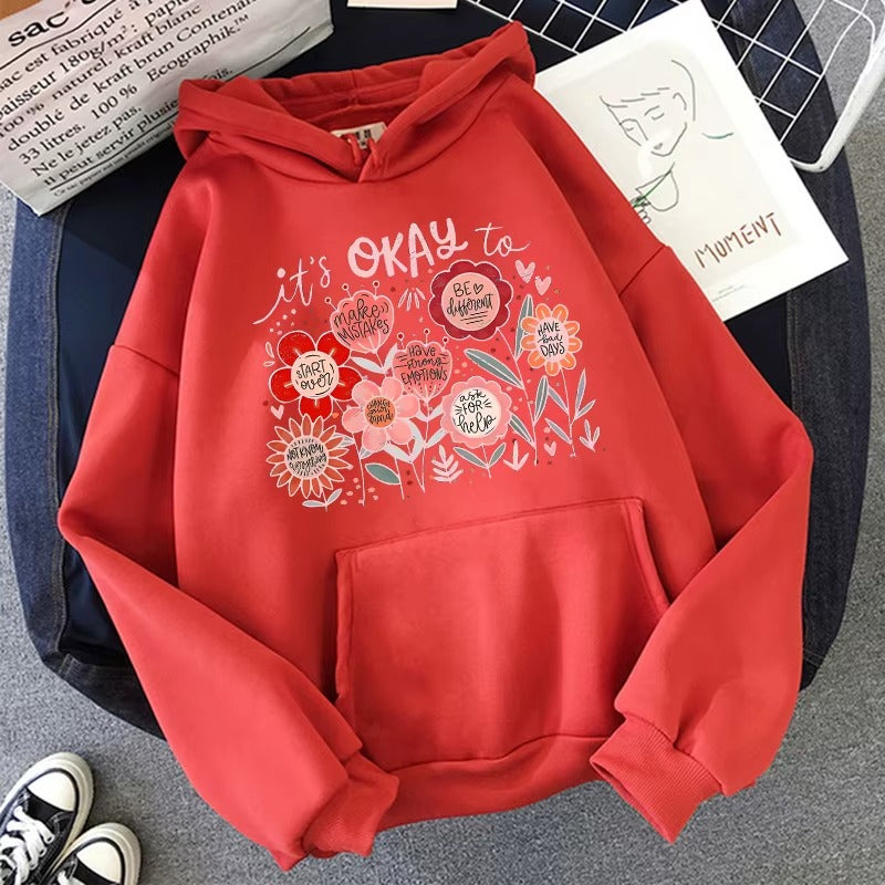 The Vintage Y2K Hoodie: Ditsy Floral & Letters