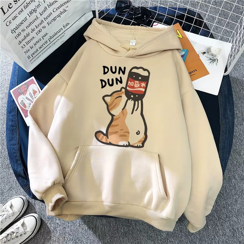 Vintage 90s Cartoon Cat Hoodie