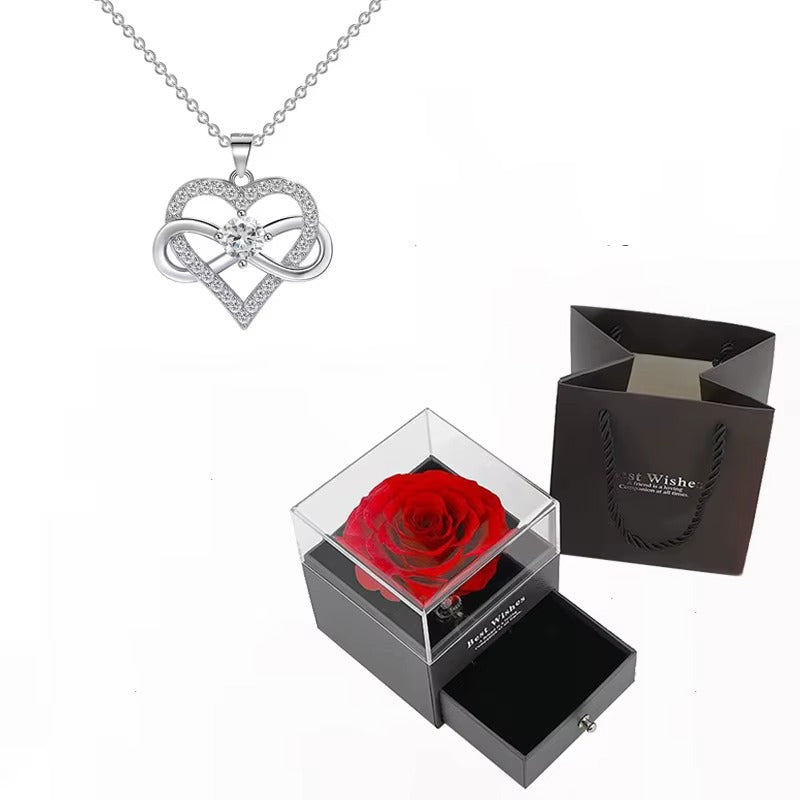 Affordable Zircon Heart Necklace for Valentine’s Day | US & Worldwide Shipping