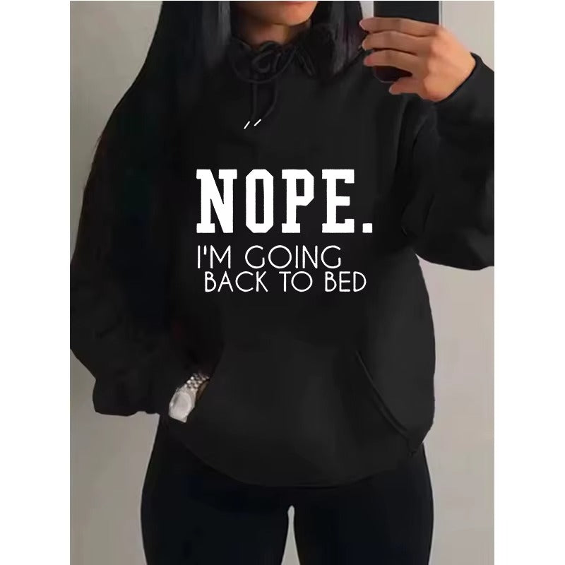 "I'm Coming To Bed" Print Women's Hoodie