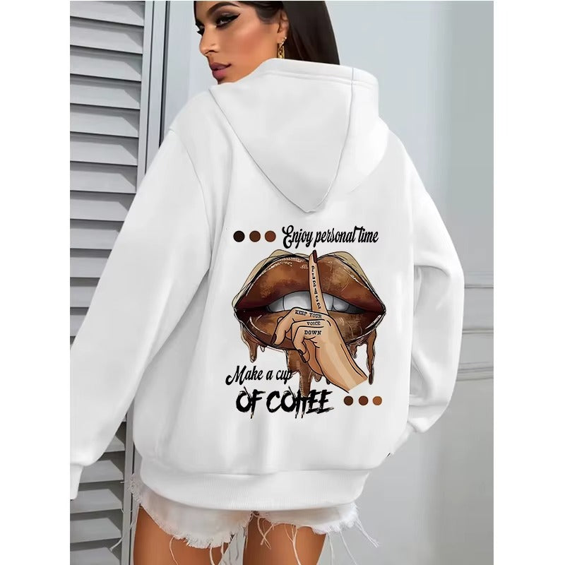 Women's Coffee Lover Graphic Hoodie