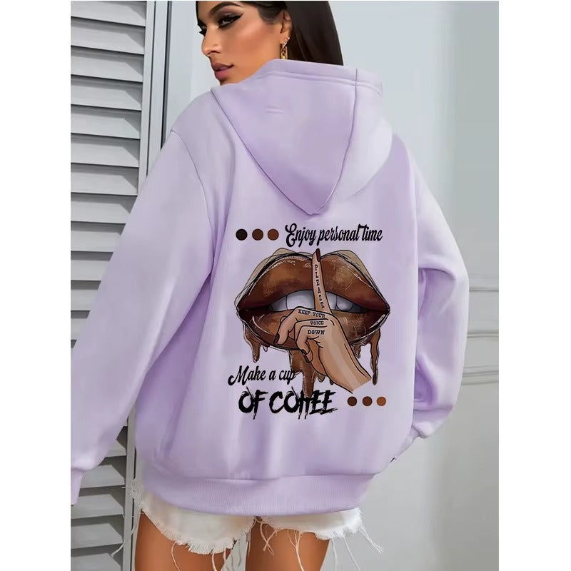 Women's Coffee Lover Graphic Hoodie