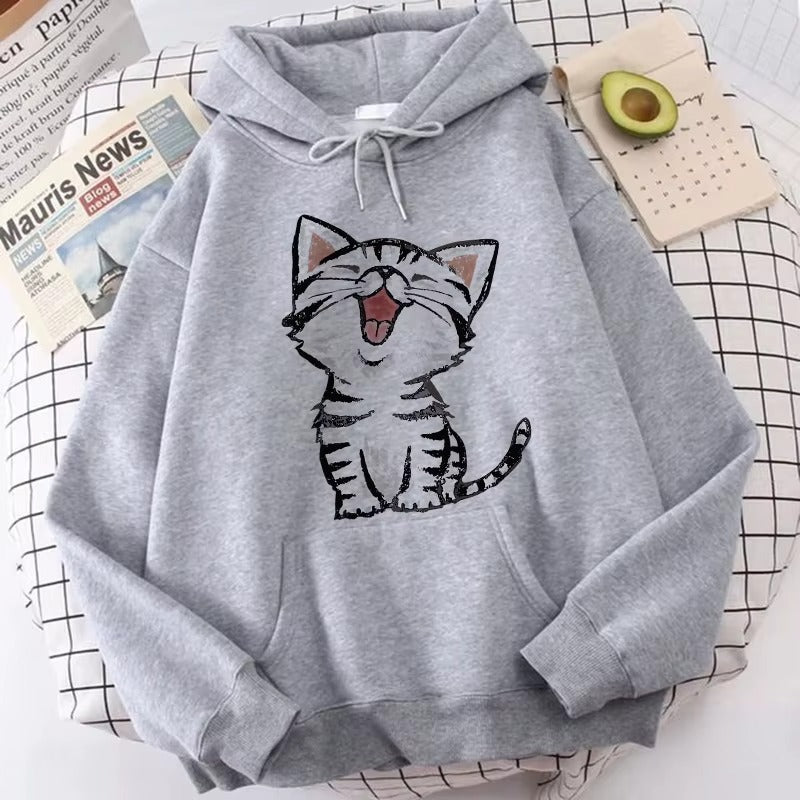Purrfect 90s Vibes Hoodie