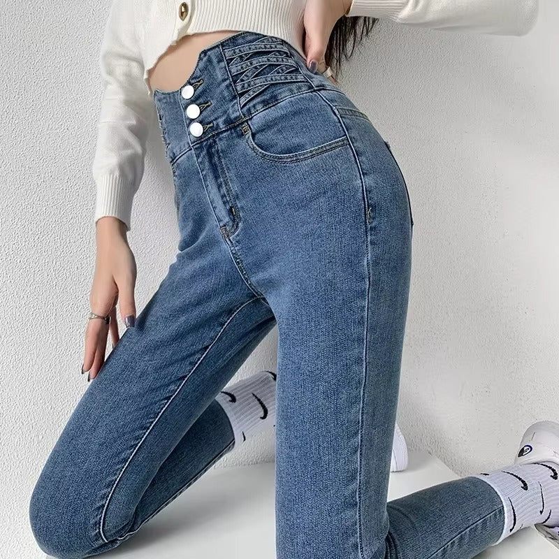 Y2K High Waist Skinny Jeans
