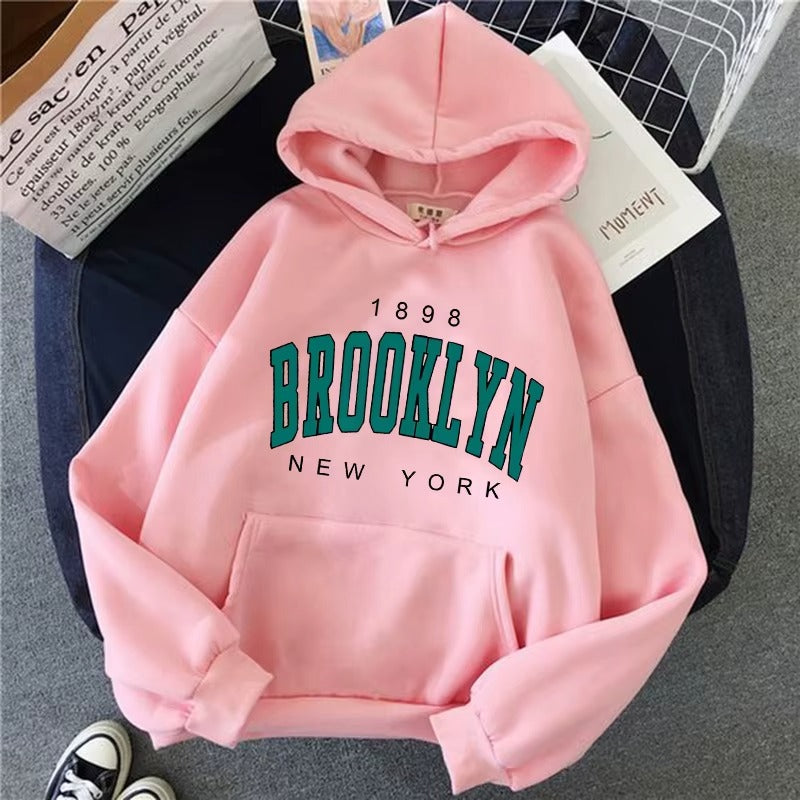 Vintage Brooklyn Graphic Hoodie Women's
