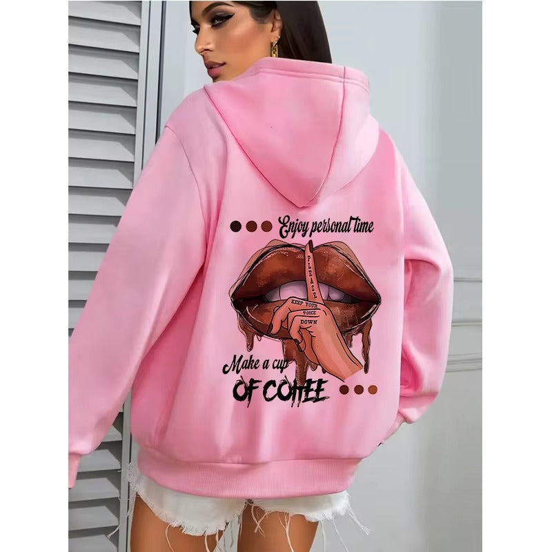 Women's Coffee Lover Graphic Hoodie
