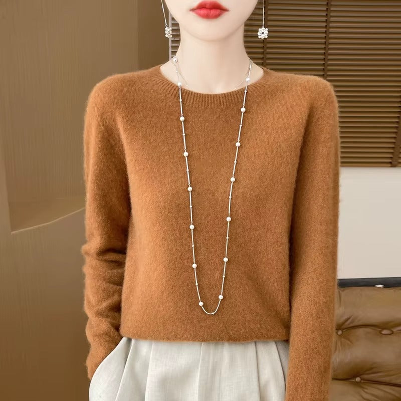 Warm Pullover O-Neck Sweater for Women