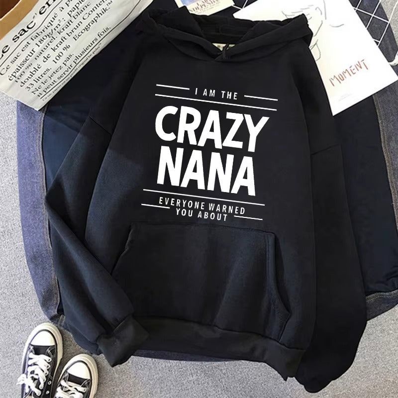 Vintage Crazy Nana Graphic Hoodie