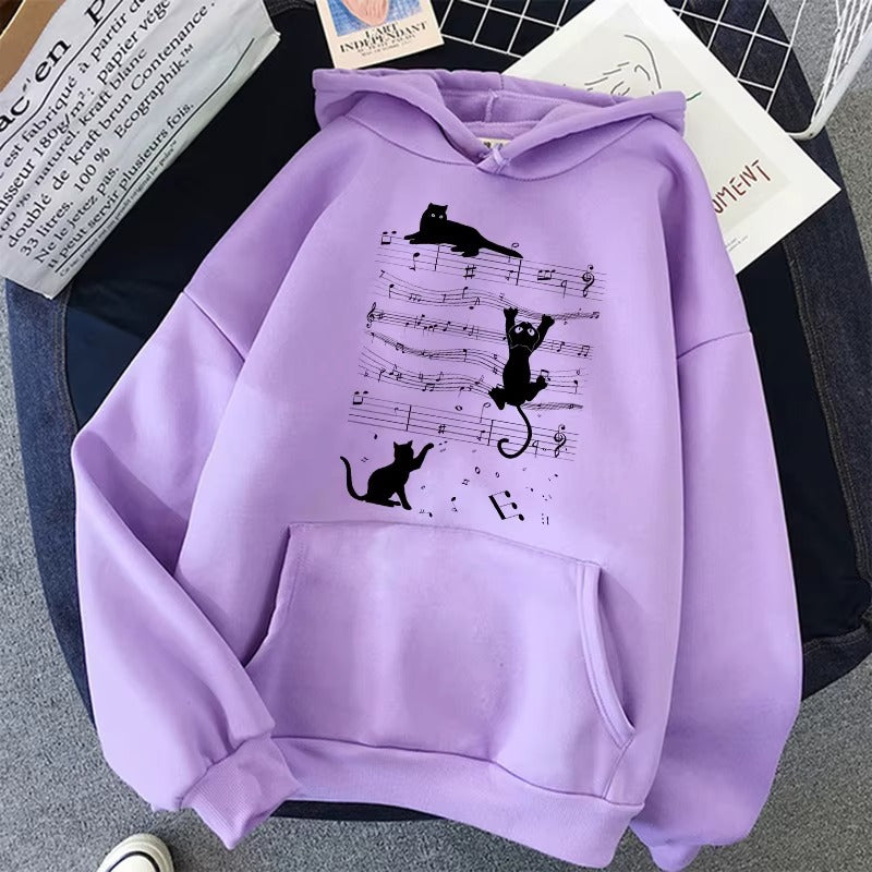 Y2K Aesthetic Kawaii Cat Hoodie