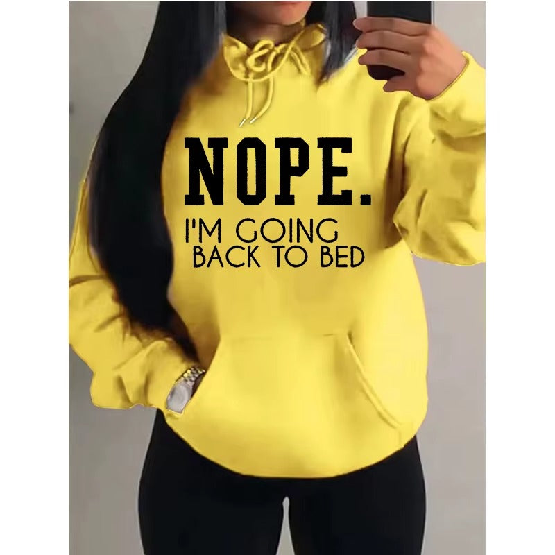 "I'm Coming To Bed" Print Women's Hoodie