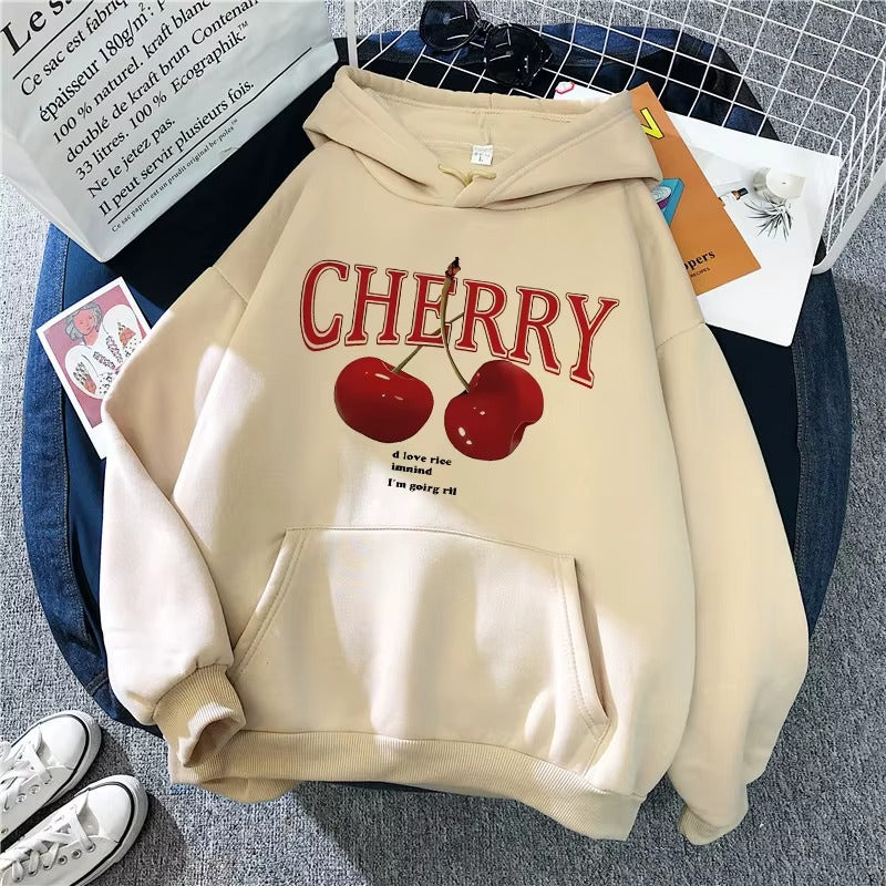 Cherry Love Y2K Gothic Hoodie